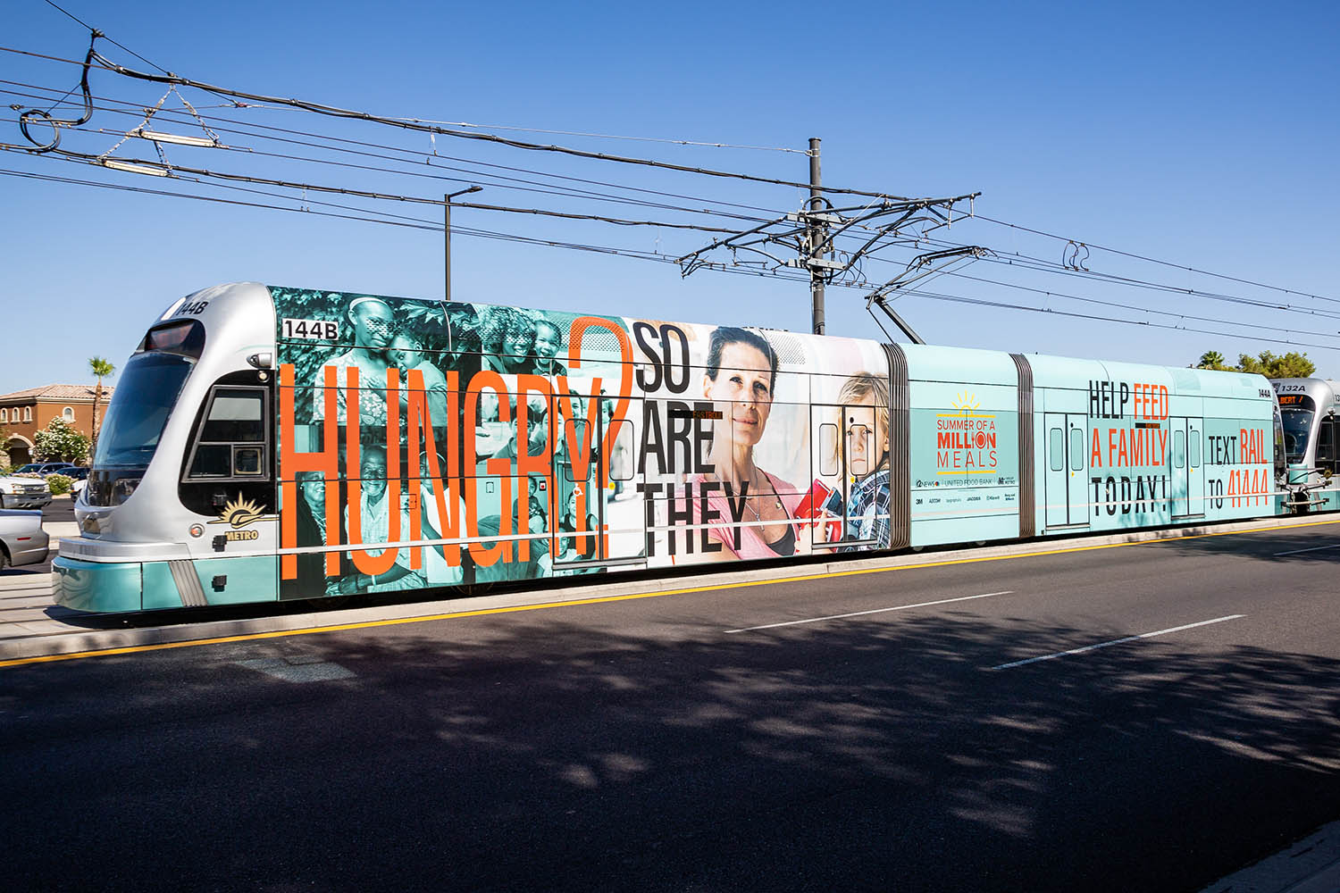 Million Meals Campaign Train Wrap