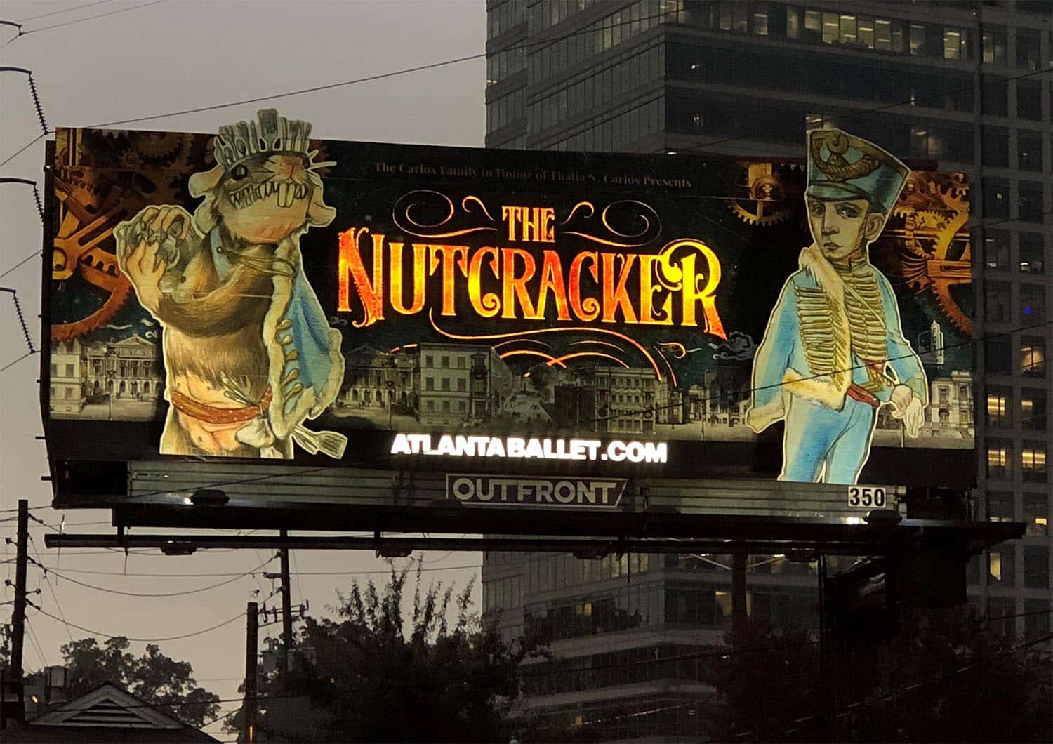 Nutcracker Nutcracker Dual-Lit during at Night