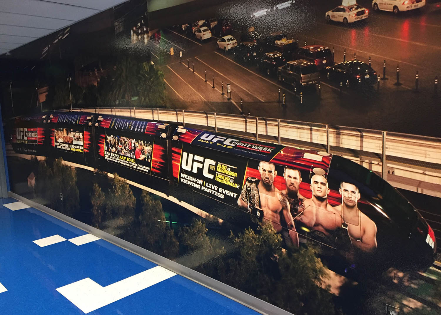 UFC Subway Wall - Transit Graphics