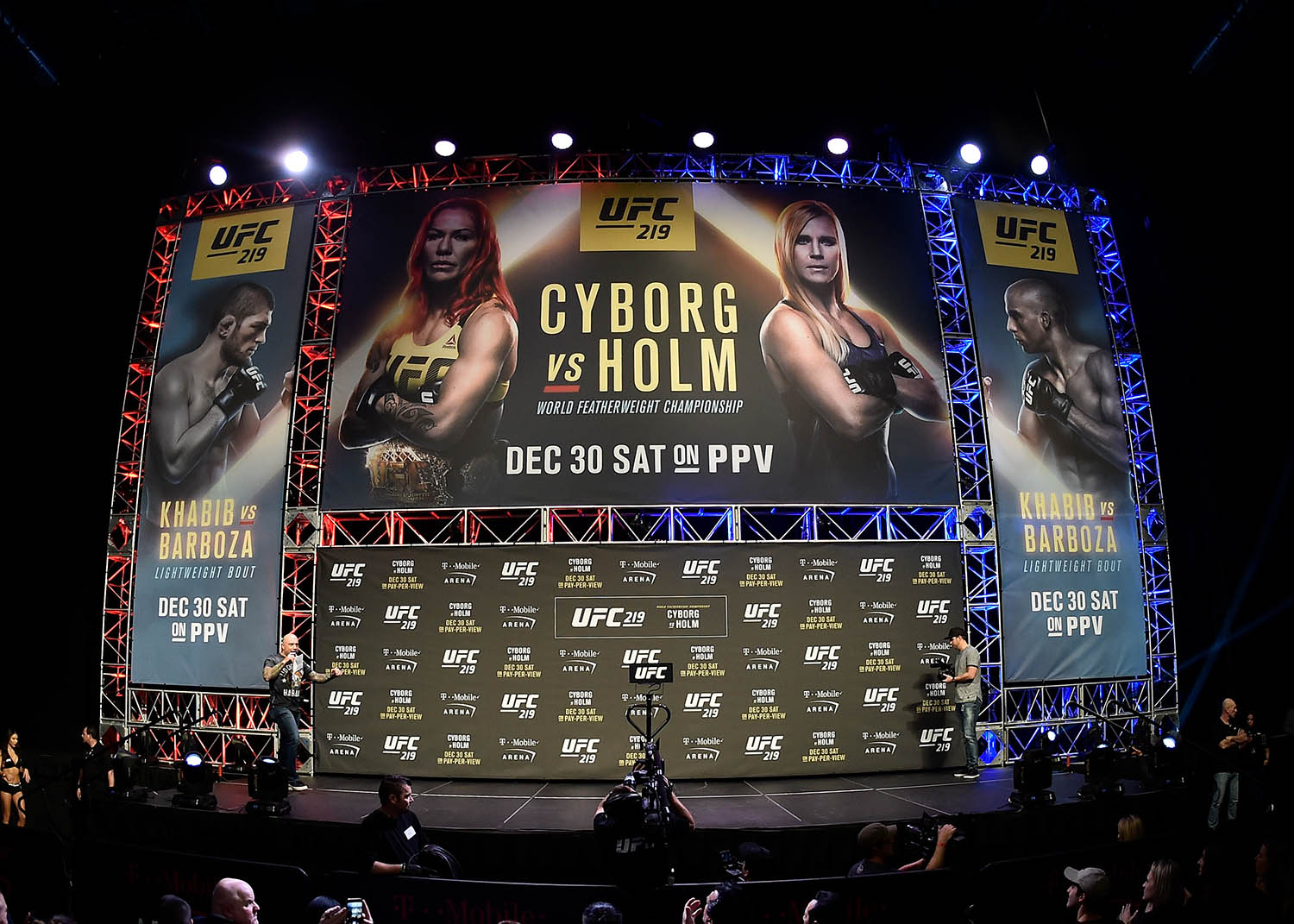 UFC 219 Weigh-ins - SEG Fabric Background