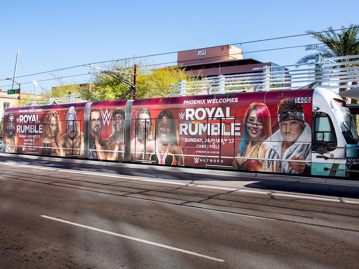 WWE Royal Rumble Train Wrap in Phoenix, AZ