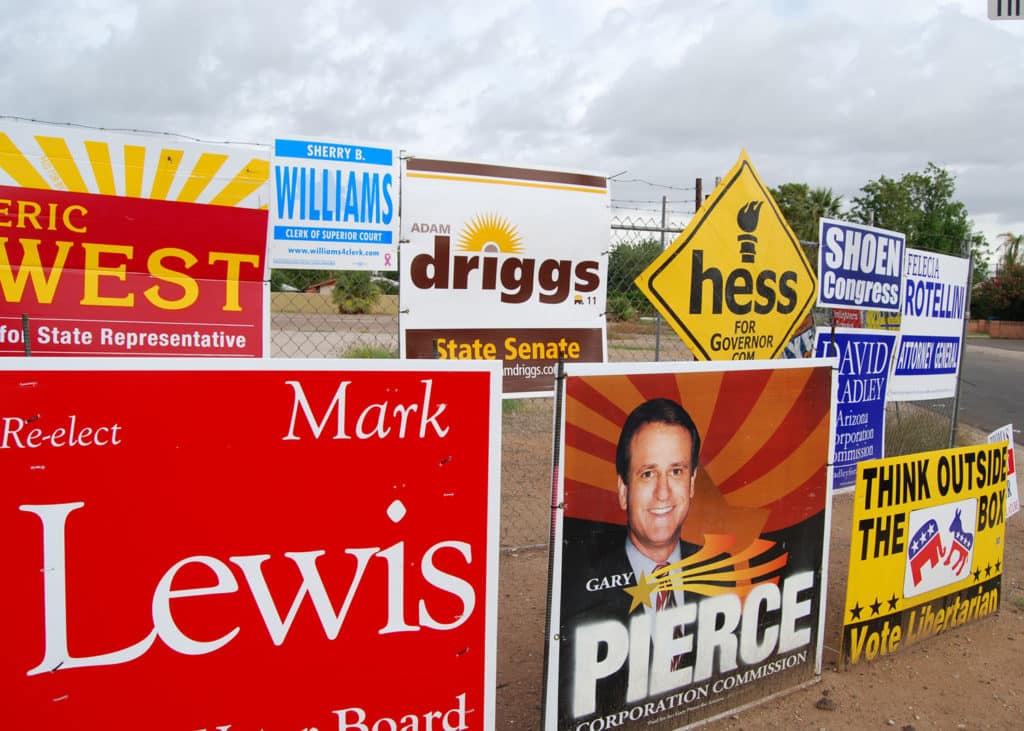 Political Street Signs