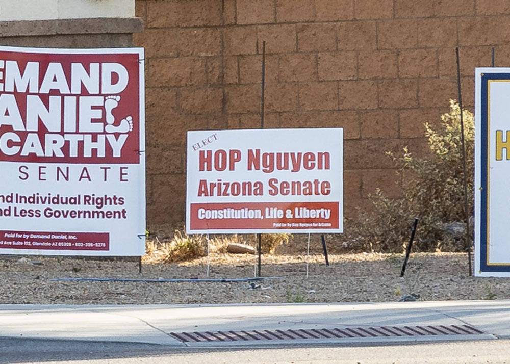 Street signs for Political season