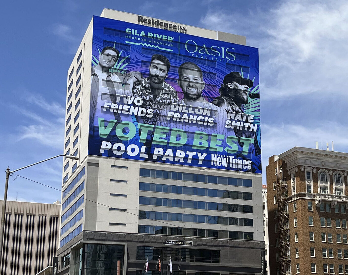 Pool Party building wrap